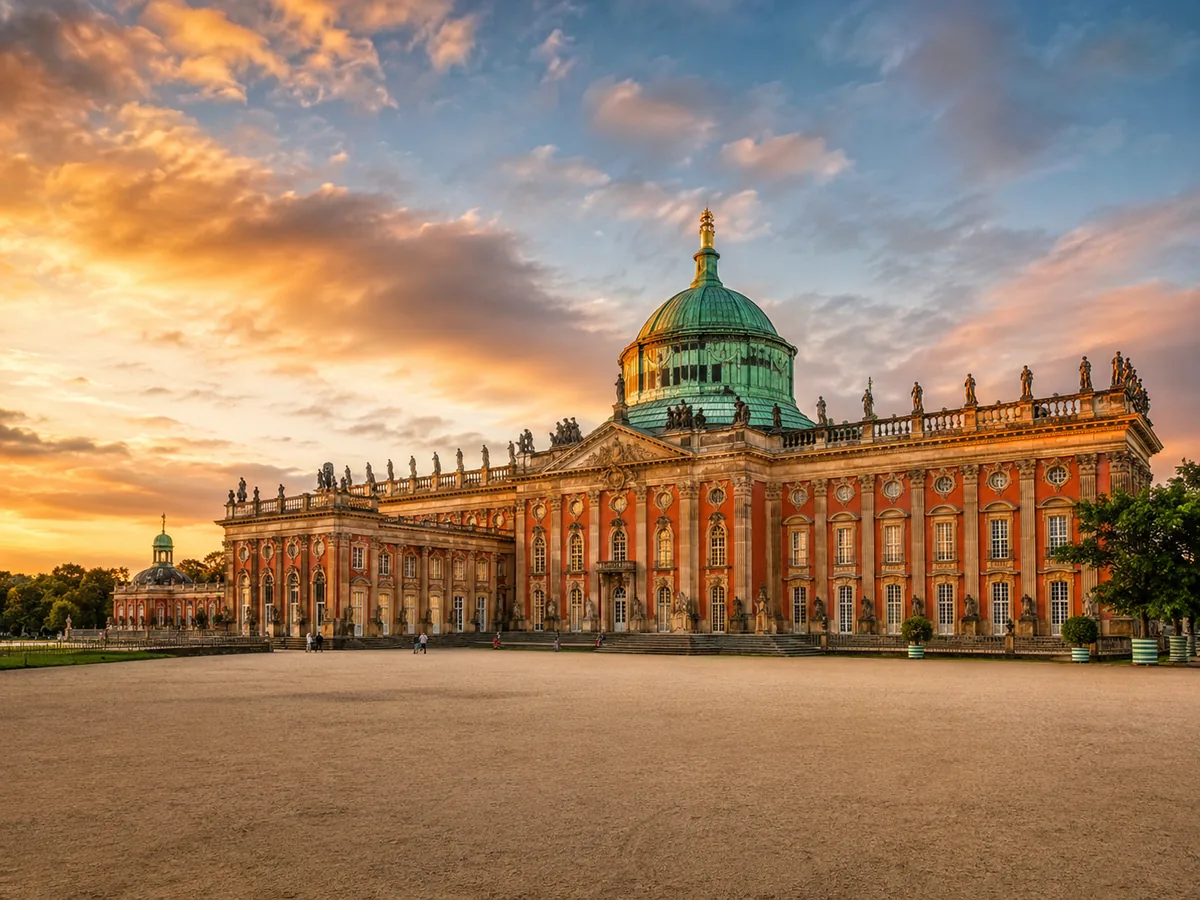 The New Palace at the western end of Sanssouci Park